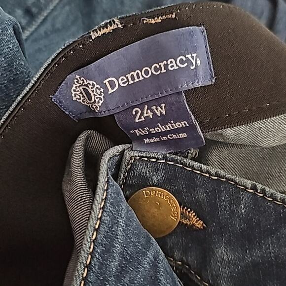 DEMOCRACY AB SOLUTION ANKLE SKIMMER STRETCH SKINNY JEANS PLUS SIZE 24 NEW! - Picture 10 of 10